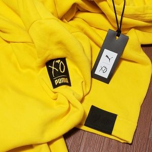 puma xo hoodie yellow